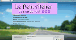 Desktop Screenshot of lepetitatelierderiendutout.blogspot.com