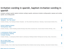Tablet Screenshot of invitationwordinginspanish.blogspot.com