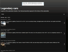 Tablet Screenshot of cult-legends-the-world-of-cars.blogspot.com