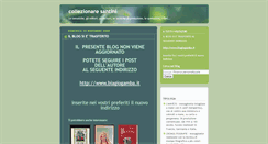 Desktop Screenshot of collezionaresantini.blogspot.com