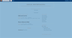 Desktop Screenshot of geile-neukpagina.blogspot.com