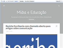 Tablet Screenshot of culturamidiaeducacao.blogspot.com