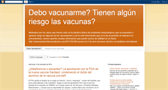 Desktop Screenshot of debovacunarme.blogspot.com