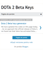 Mobile Screenshot of dota2betakeysgen.blogspot.com
