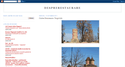 Desktop Screenshot of desprerestaurare.blogspot.com