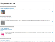 Tablet Screenshot of desprerestaurare.blogspot.com