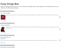 Tablet Screenshot of fuzzyorangebear.blogspot.com