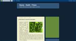 Desktop Screenshot of beautyhealthfitness.blogspot.com