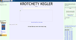 Desktop Screenshot of krotchetykegler.blogspot.com