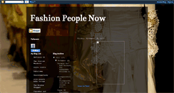 Desktop Screenshot of fashionpeoplenow.blogspot.com