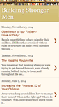 Mobile Screenshot of buildingstrongermen.blogspot.com