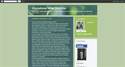 Desktop Screenshot of internationalurbanministries.blogspot.com