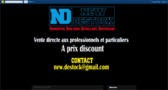 Desktop Screenshot of new-destock.blogspot.com