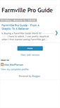 Mobile Screenshot of farmvilleproguide.blogspot.com
