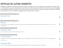 Tablet Screenshot of lasnoticiasdeultimomomento.blogspot.com