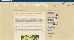 Desktop Screenshot of mylittlewargameblog.blogspot.com