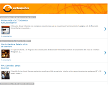 Tablet Screenshot of extensionuniversitaria.blogspot.com