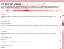 Tablet Screenshot of lifethroughquotes.blogspot.com