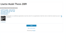 Tablet Screenshot of lisettemodel.blogspot.com