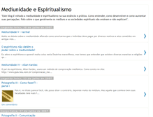 Tablet Screenshot of mediunidadeeespiritualismo.blogspot.com