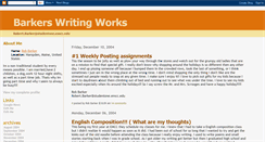 Desktop Screenshot of barkerswritingworks.blogspot.com