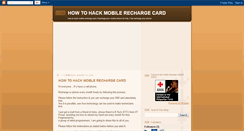 Desktop Screenshot of hackrechargecard.blogspot.com