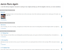 Tablet Screenshot of aaronrunsagain.blogspot.com