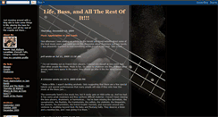 Desktop Screenshot of life-bass-the-rest-of-it.blogspot.com
