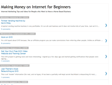 Tablet Screenshot of beginners-make-money-on-internet.blogspot.com