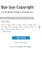 Mobile Screenshot of byebyecopyright.blogspot.com