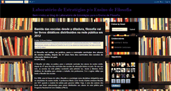 Desktop Screenshot of laboratorioestrategiasensinofilosofia.blogspot.com