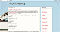 Desktop Screenshot of foodwinesong.blogspot.com