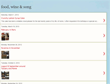 Tablet Screenshot of foodwinesong.blogspot.com