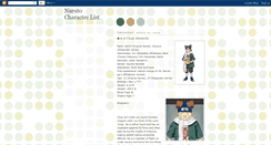 Desktop Screenshot of narutocharacterlist.blogspot.com