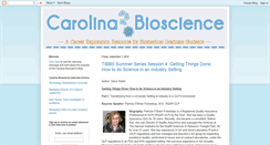 Desktop Screenshot of carolinabioscience.blogspot.com