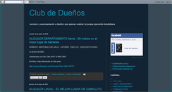 Desktop Screenshot of clubdeduenios.blogspot.com