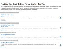 Tablet Screenshot of bestonlineforexbrokers.blogspot.com
