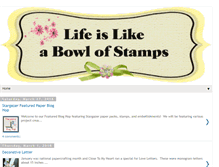 Tablet Screenshot of bowlofstamps.blogspot.com