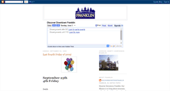 Desktop Screenshot of downtownfranklin.blogspot.com