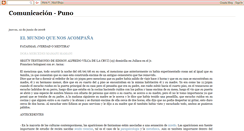 Desktop Screenshot of comunicacion-puno.blogspot.com