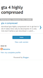 Mobile Screenshot of gta4highlycompressed.blogspot.com