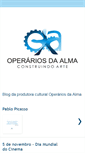 Mobile Screenshot of operariosdaalma.blogspot.com