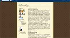 Desktop Screenshot of coffeepsychic.blogspot.com