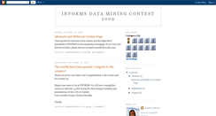 Desktop Screenshot of informsdmc2009.blogspot.com