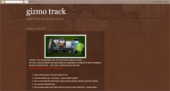 Desktop Screenshot of gizmotrack.blogspot.com