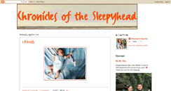 Desktop Screenshot of chroniclesofthesleepyhead.blogspot.com