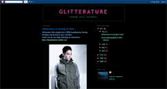 Desktop Screenshot of glitterature.blogspot.com