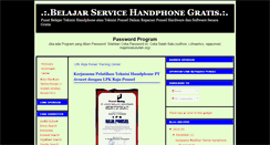 Desktop Screenshot of belajarservice.blogspot.com