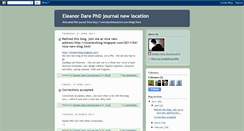 Desktop Screenshot of eleanordarephdjournal.blogspot.com