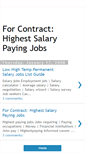 Mobile Screenshot of highestpayingsalaryjobs.blogspot.com